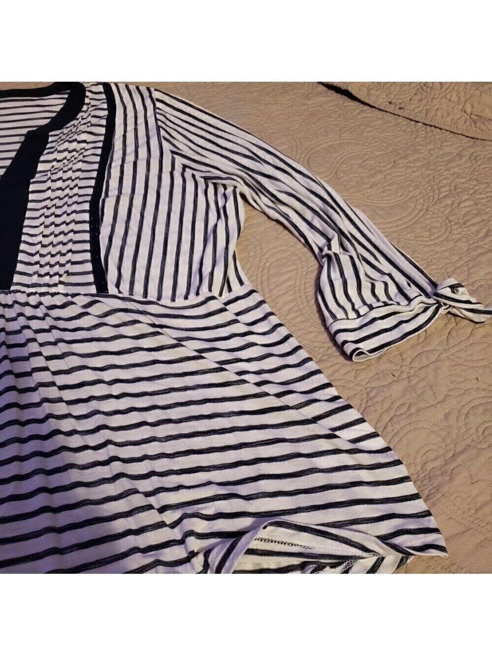 MISSY Senora Courant - Navy and White striped knit - Picture 2 of 3